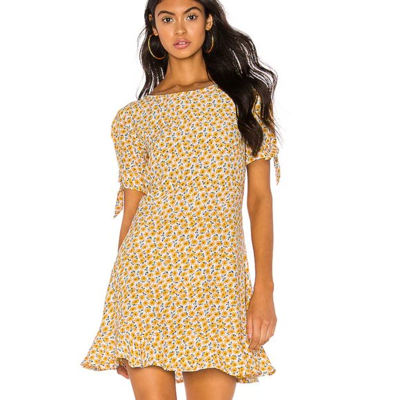Faithfull the Brand Floral Print Mini Dress size 6 - Picture 1 of 5